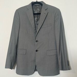 Saks 5th Ave Black * Ermenegildo Zegna Wool Silk Sport Coat Blazer Sz 38 Office